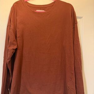 We The Free - Rust Brown Long Sleeve Shirt